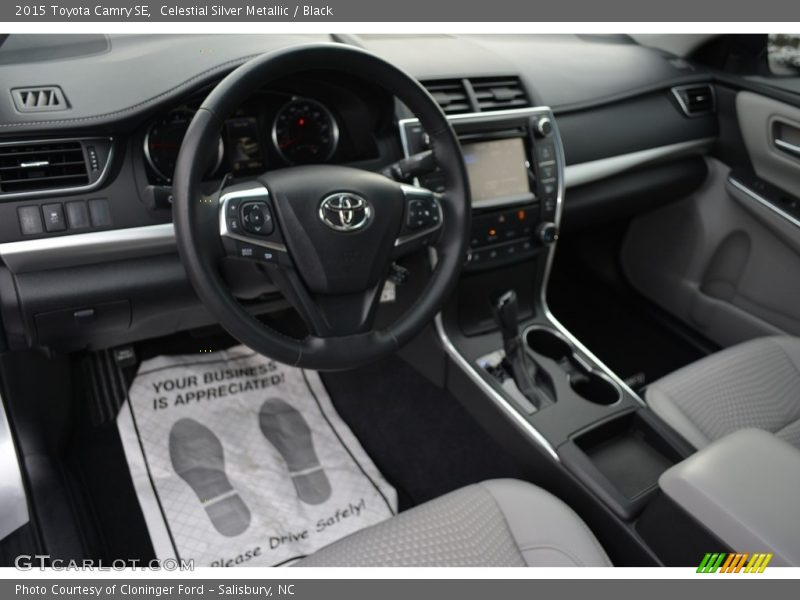 Celestial Silver Metallic / Black 2015 Toyota Camry SE