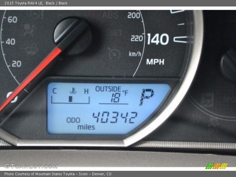 Black / Black 2015 Toyota RAV4 LE