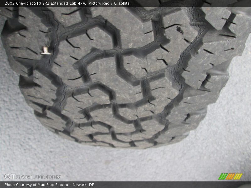 Victory Red / Graphite 2003 Chevrolet S10 ZR2 Extended Cab 4x4