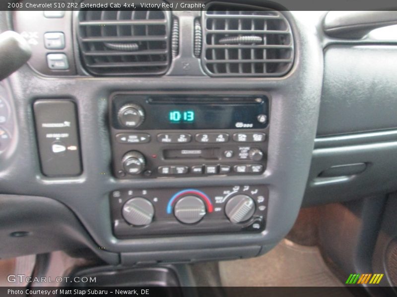 Victory Red / Graphite 2003 Chevrolet S10 ZR2 Extended Cab 4x4