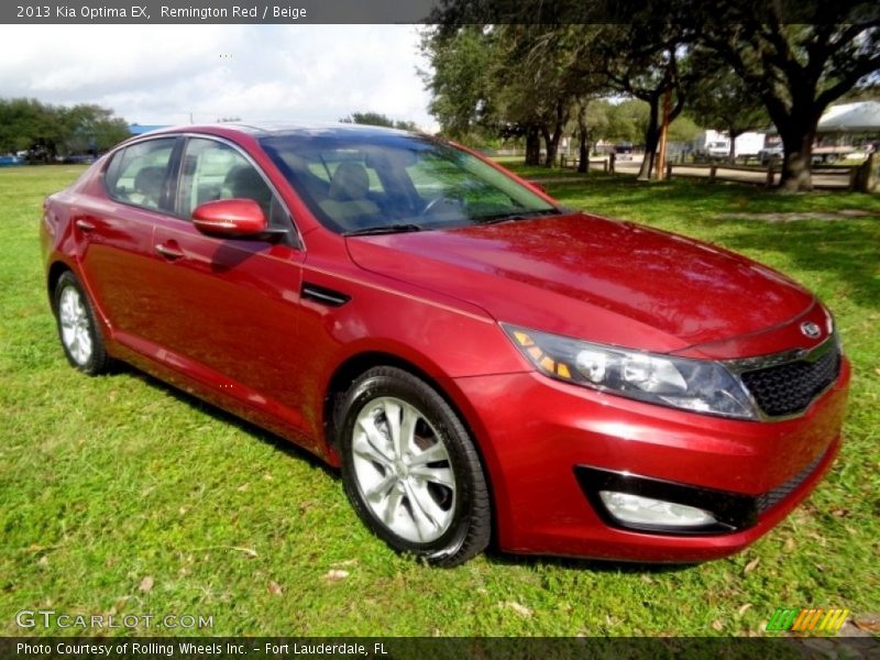 Remington Red / Beige 2013 Kia Optima EX