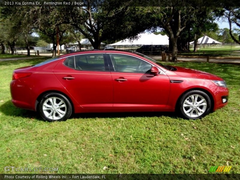 Remington Red / Beige 2013 Kia Optima EX