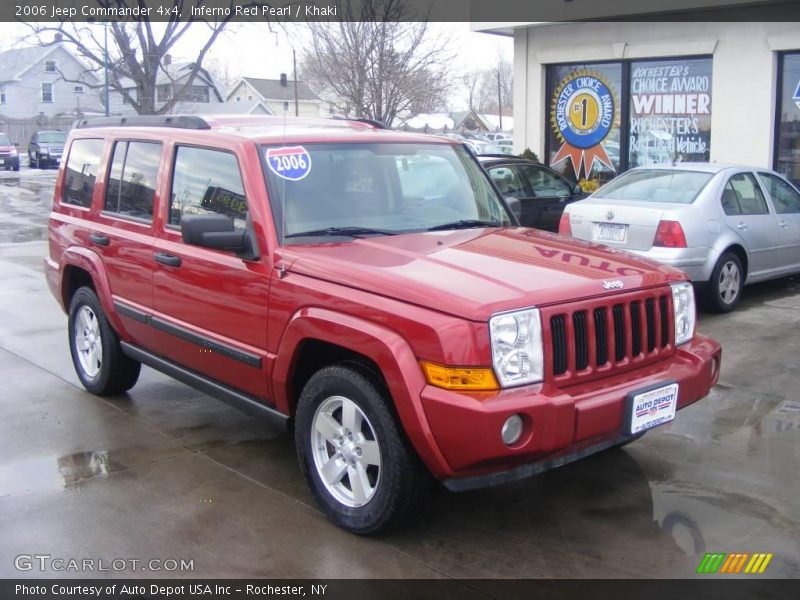 Inferno Red Pearl / Khaki 2006 Jeep Commander 4x4