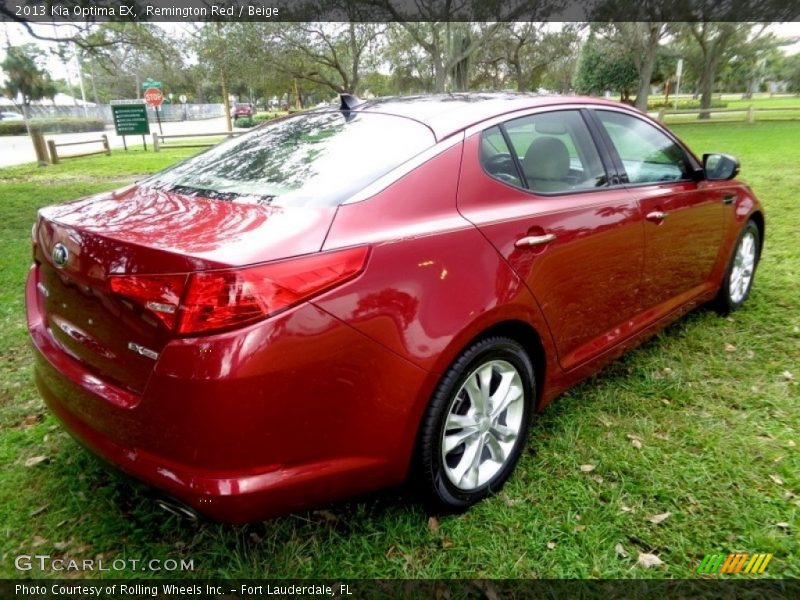Remington Red / Beige 2013 Kia Optima EX