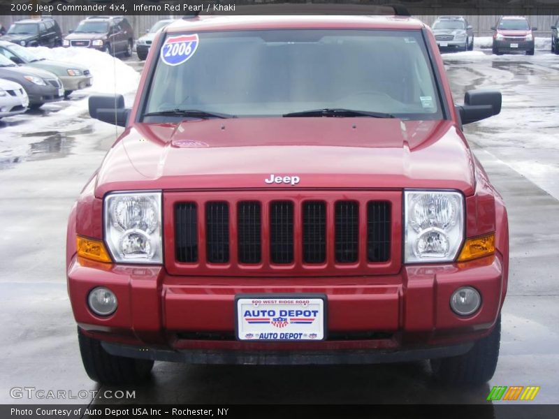 Inferno Red Pearl / Khaki 2006 Jeep Commander 4x4