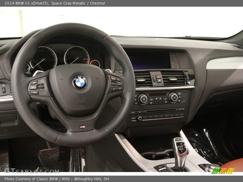 Space Gray Metallic / Chestnut 2014 BMW X3 xDrive35i