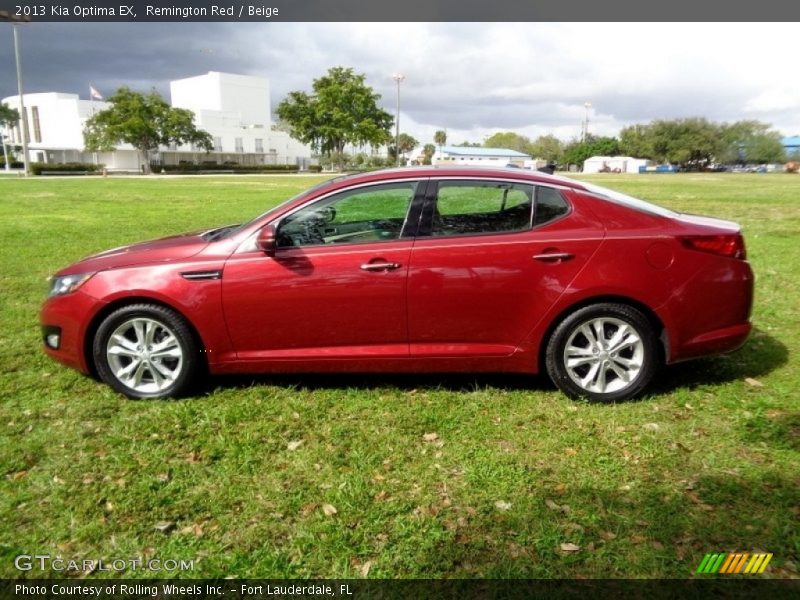 Remington Red / Beige 2013 Kia Optima EX