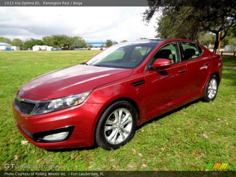 Remington Red / Beige 2013 Kia Optima EX