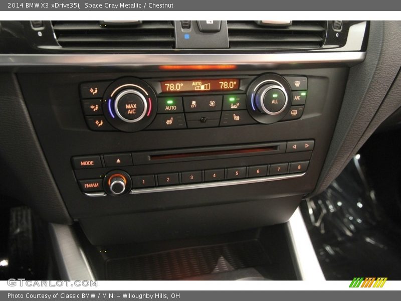 Space Gray Metallic / Chestnut 2014 BMW X3 xDrive35i