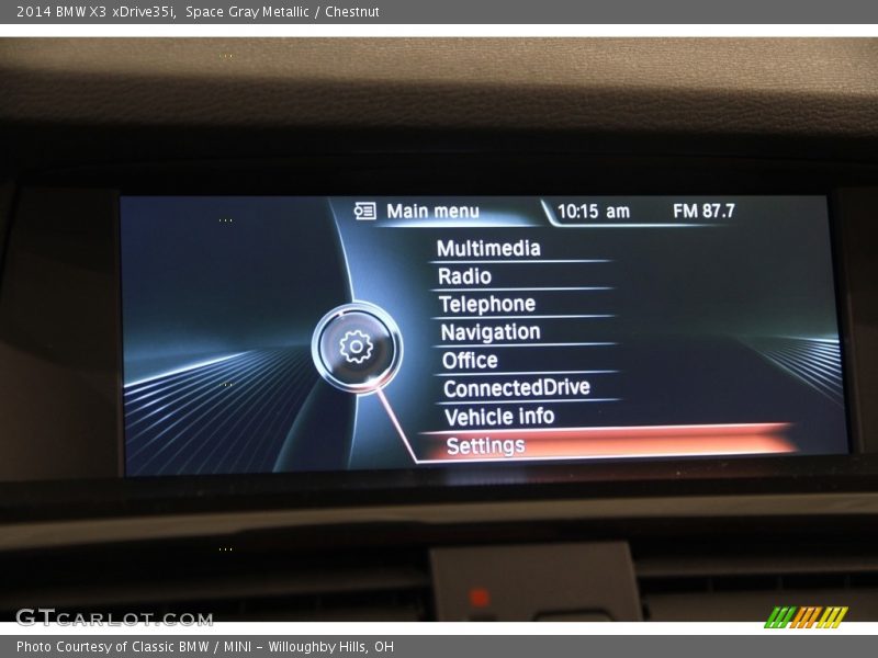 Space Gray Metallic / Chestnut 2014 BMW X3 xDrive35i