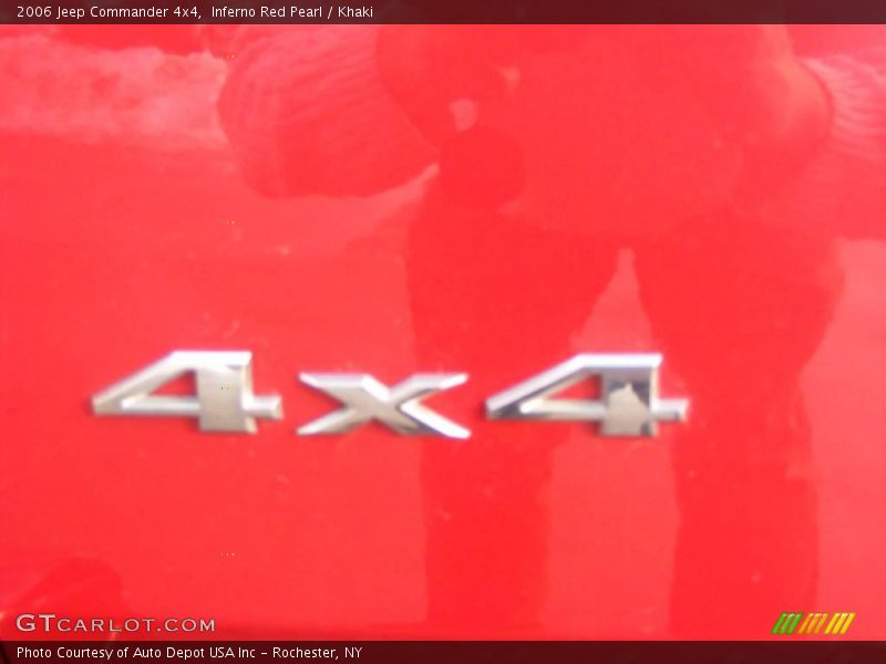 Inferno Red Pearl / Khaki 2006 Jeep Commander 4x4