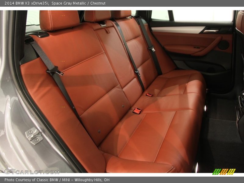 Space Gray Metallic / Chestnut 2014 BMW X3 xDrive35i