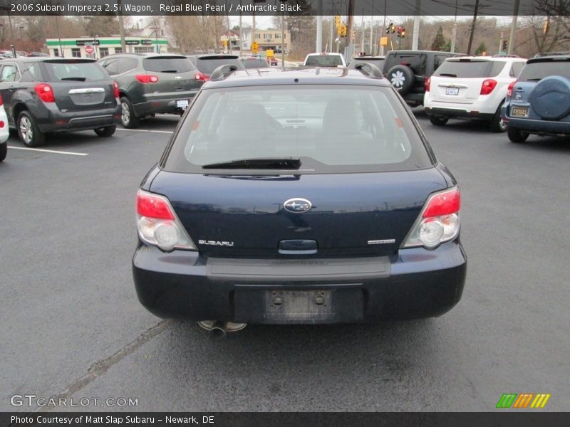 Regal Blue Pearl / Anthracite Black 2006 Subaru Impreza 2.5i Wagon