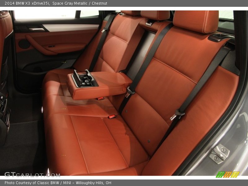 Space Gray Metallic / Chestnut 2014 BMW X3 xDrive35i