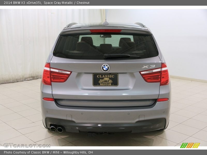 Space Gray Metallic / Chestnut 2014 BMW X3 xDrive35i