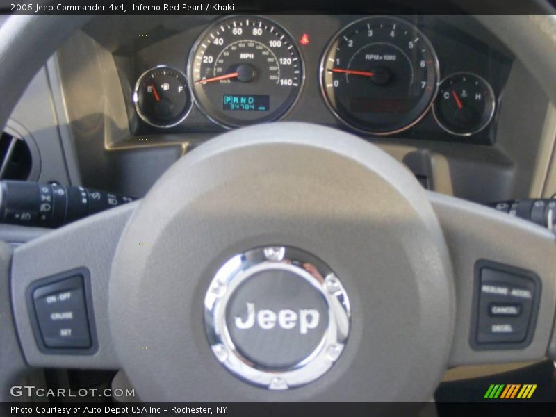 Inferno Red Pearl / Khaki 2006 Jeep Commander 4x4