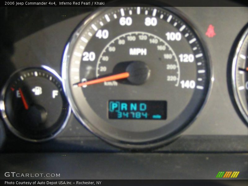 Inferno Red Pearl / Khaki 2006 Jeep Commander 4x4