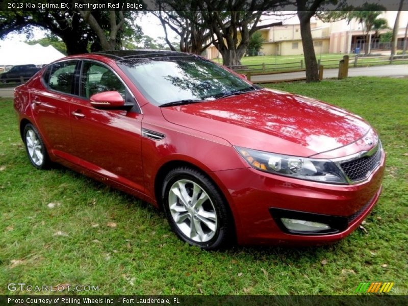 Remington Red / Beige 2013 Kia Optima EX