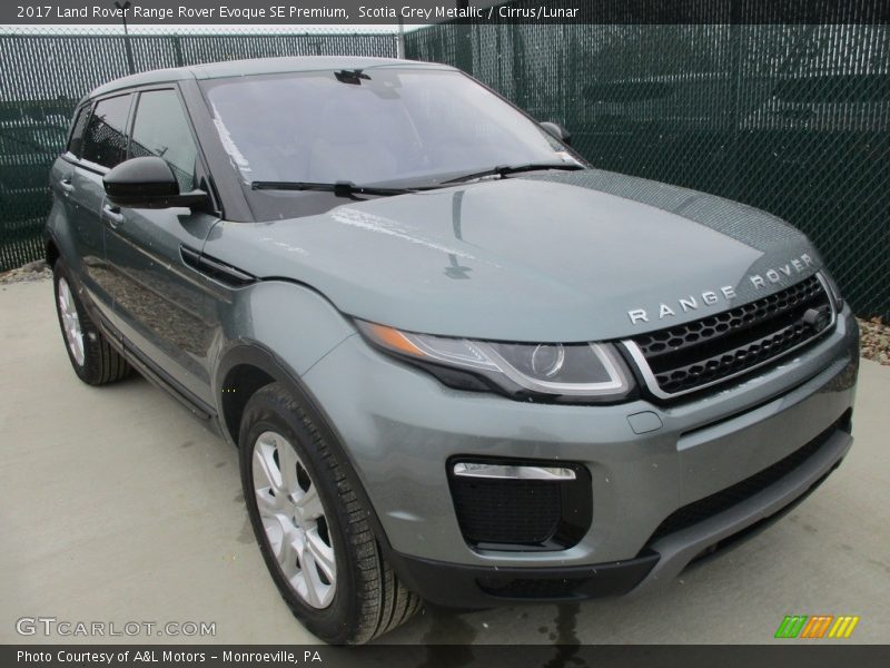Scotia Grey Metallic / Cirrus/Lunar 2017 Land Rover Range Rover Evoque SE Premium