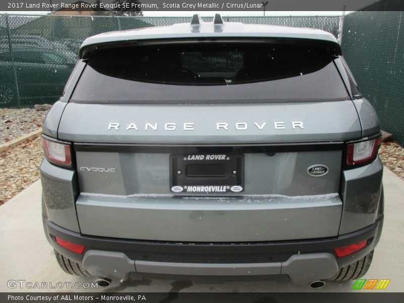 Scotia Grey Metallic / Cirrus/Lunar 2017 Land Rover Range Rover Evoque SE Premium