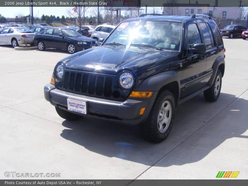 Black / Medium Slate Gray 2006 Jeep Liberty Sport 4x4
