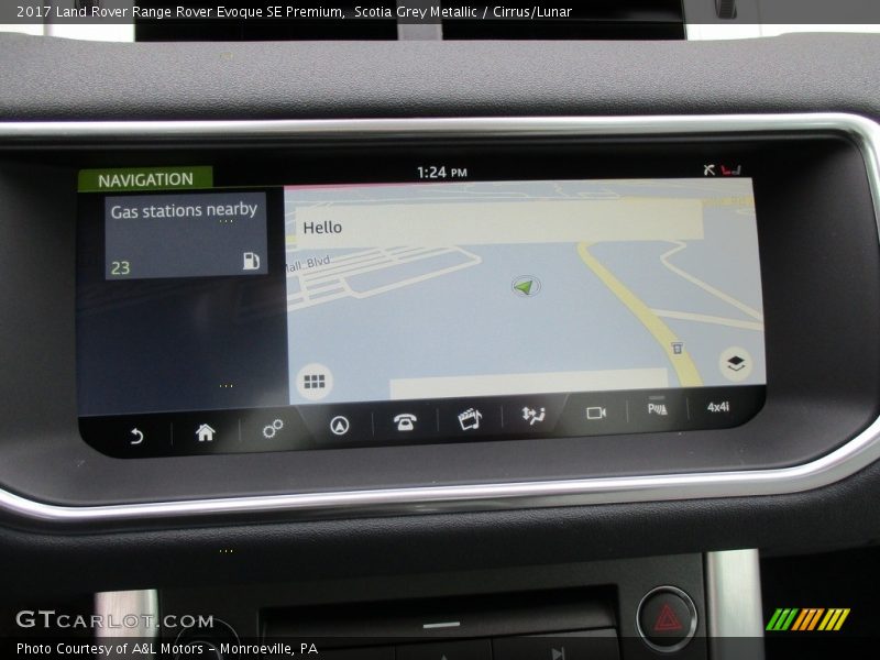 Scotia Grey Metallic / Cirrus/Lunar 2017 Land Rover Range Rover Evoque SE Premium