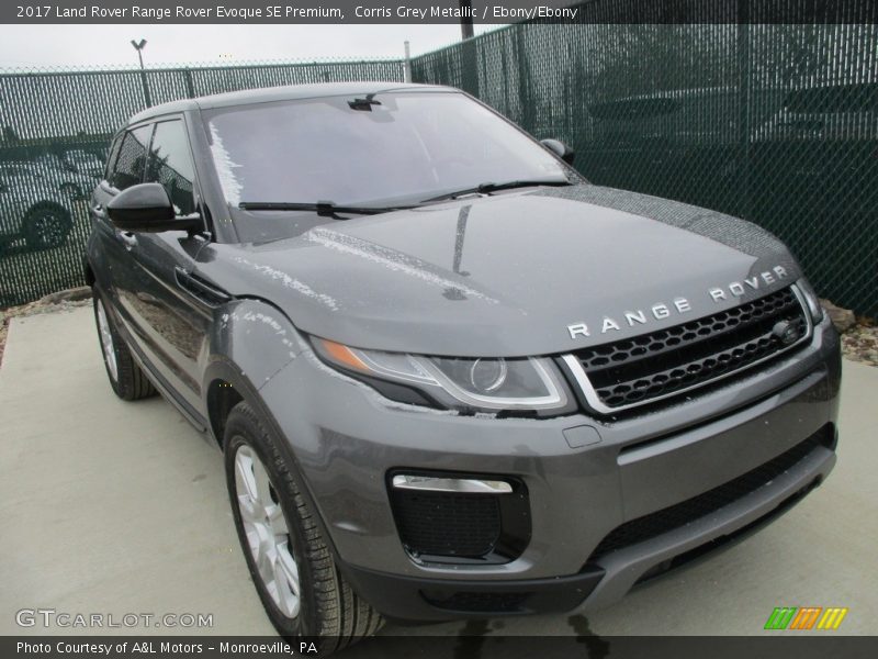 Corris Grey Metallic / Ebony/Ebony 2017 Land Rover Range Rover Evoque SE Premium