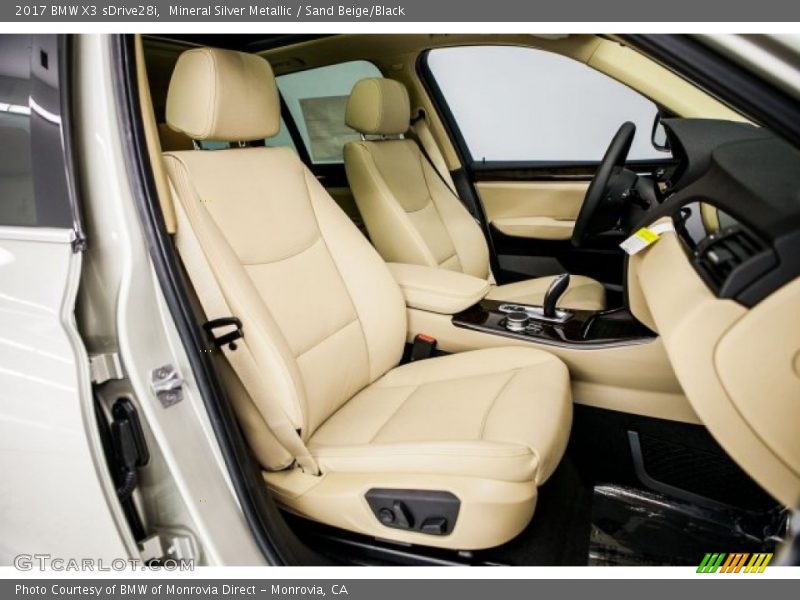 Mineral Silver Metallic / Sand Beige/Black 2017 BMW X3 sDrive28i