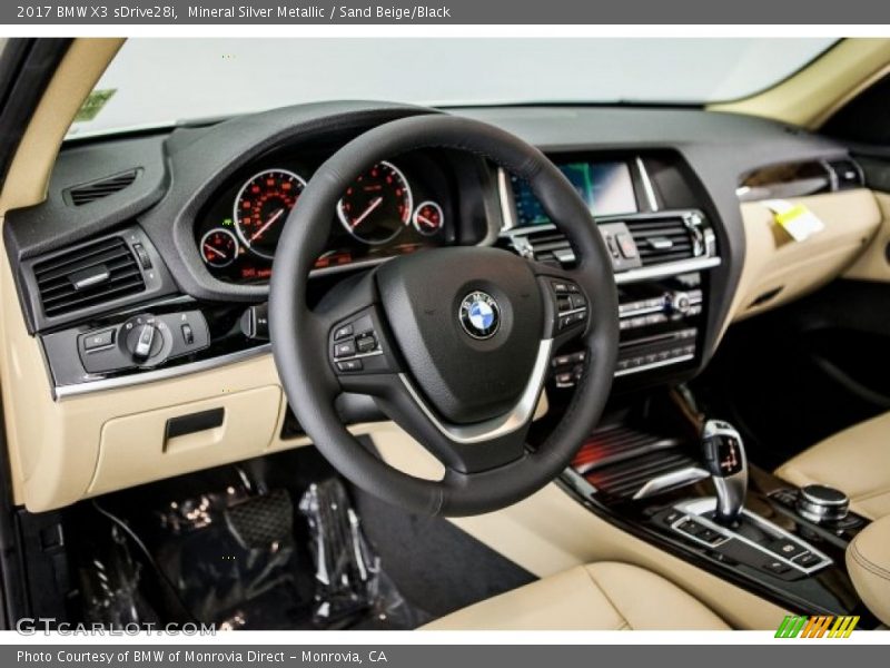 Mineral Silver Metallic / Sand Beige/Black 2017 BMW X3 sDrive28i