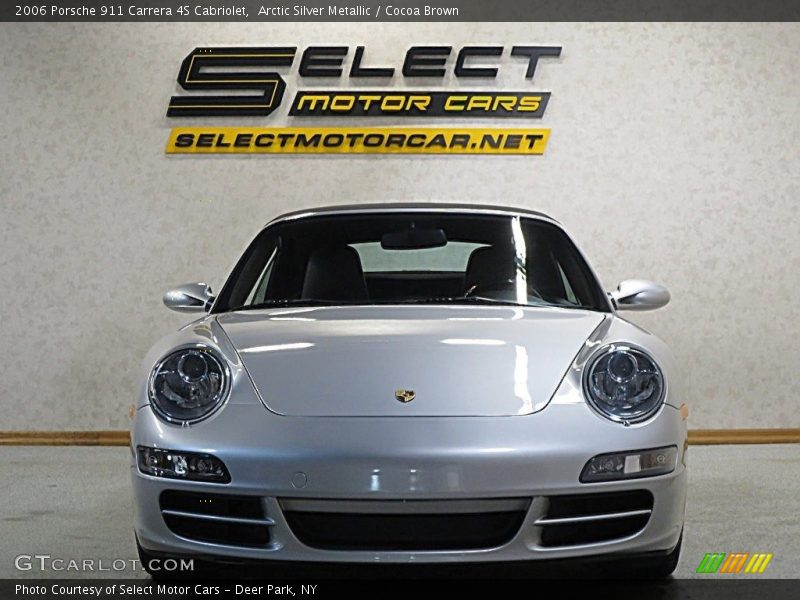 Arctic Silver Metallic / Cocoa Brown 2006 Porsche 911 Carrera 4S Cabriolet