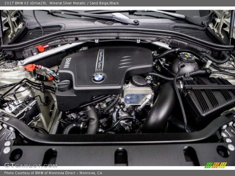 Mineral Silver Metallic / Sand Beige/Black 2017 BMW X3 sDrive28i