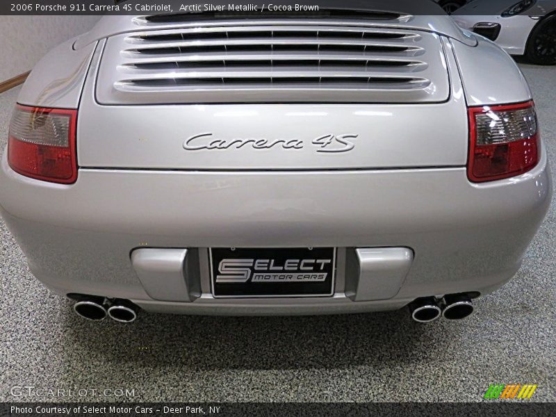 Arctic Silver Metallic / Cocoa Brown 2006 Porsche 911 Carrera 4S Cabriolet