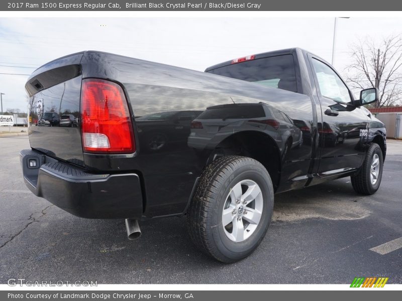 Brilliant Black Crystal Pearl / Black/Diesel Gray 2017 Ram 1500 Express Regular Cab