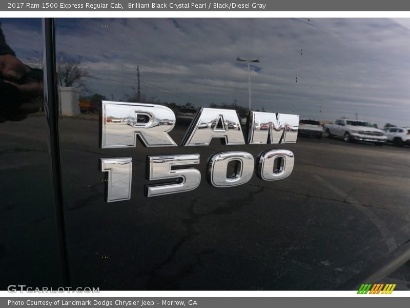 Brilliant Black Crystal Pearl / Black/Diesel Gray 2017 Ram 1500 Express Regular Cab