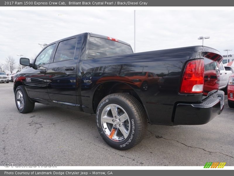 Brilliant Black Crystal Pearl / Black/Diesel Gray 2017 Ram 1500 Express Crew Cab