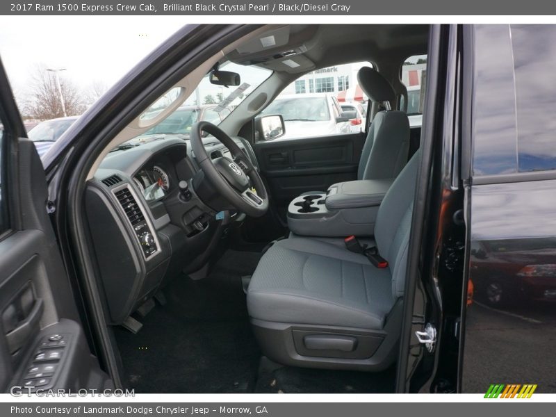 Brilliant Black Crystal Pearl / Black/Diesel Gray 2017 Ram 1500 Express Crew Cab