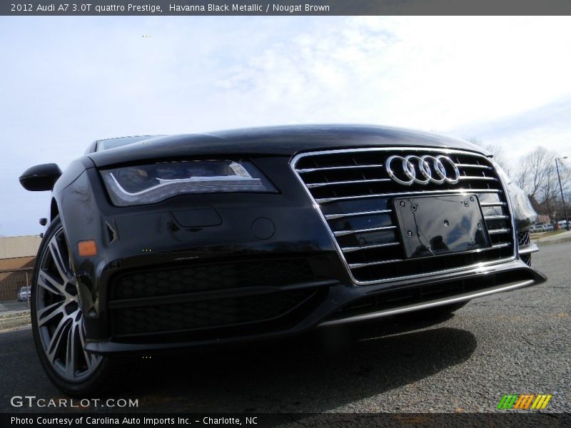 Havanna Black Metallic / Nougat Brown 2012 Audi A7 3.0T quattro Prestige