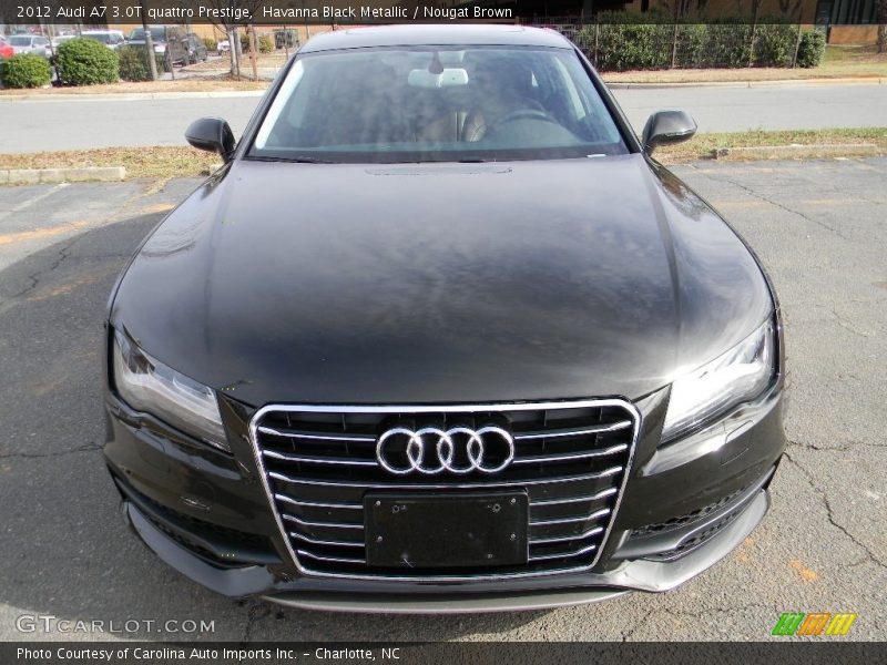 Havanna Black Metallic / Nougat Brown 2012 Audi A7 3.0T quattro Prestige