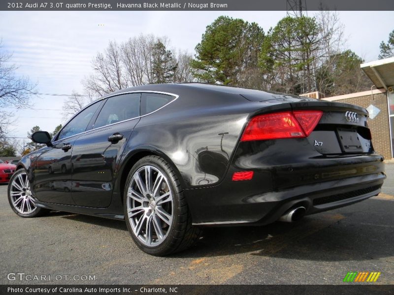 Havanna Black Metallic / Nougat Brown 2012 Audi A7 3.0T quattro Prestige