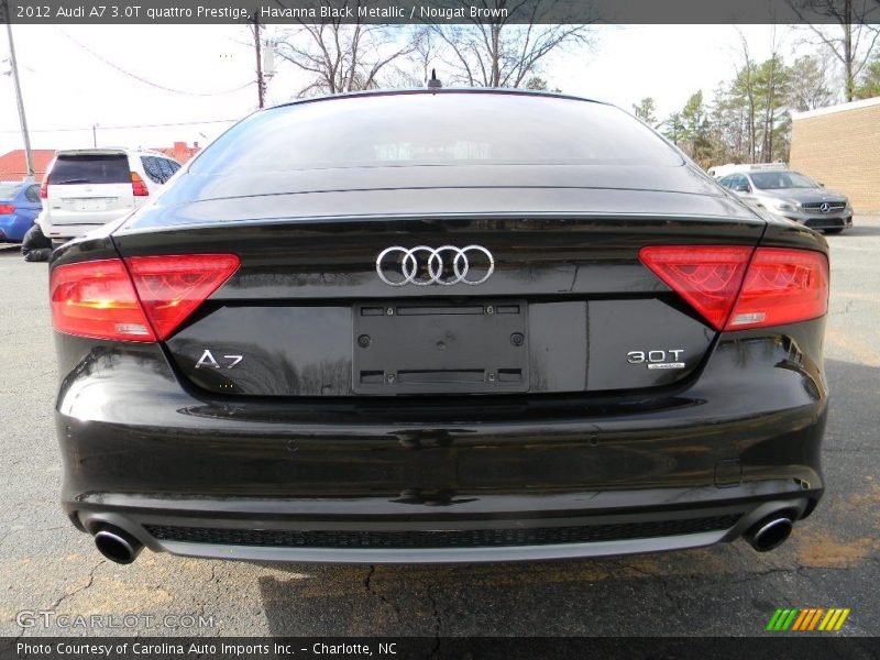 Havanna Black Metallic / Nougat Brown 2012 Audi A7 3.0T quattro Prestige