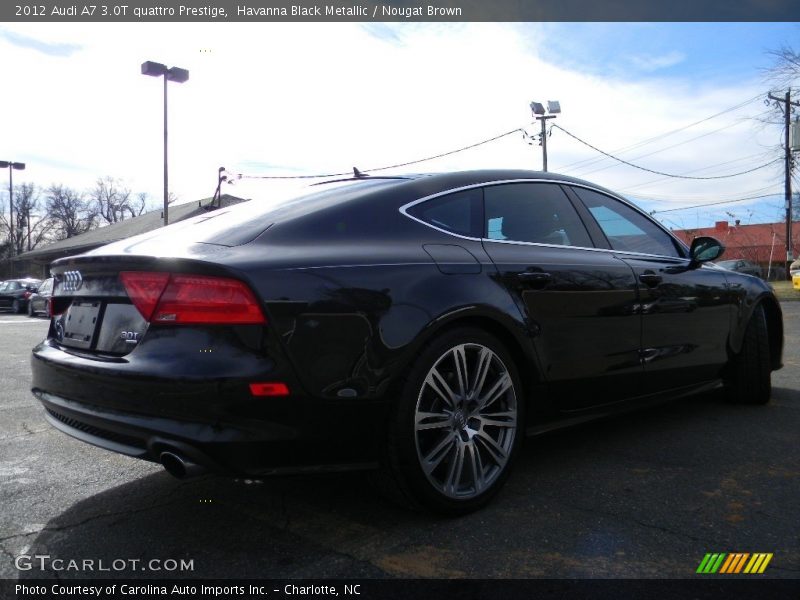 Havanna Black Metallic / Nougat Brown 2012 Audi A7 3.0T quattro Prestige