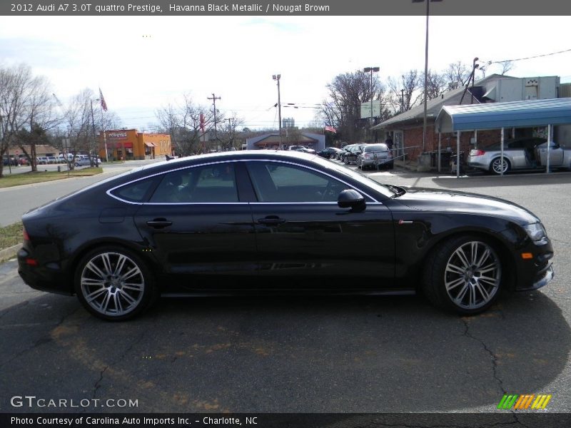 Havanna Black Metallic / Nougat Brown 2012 Audi A7 3.0T quattro Prestige