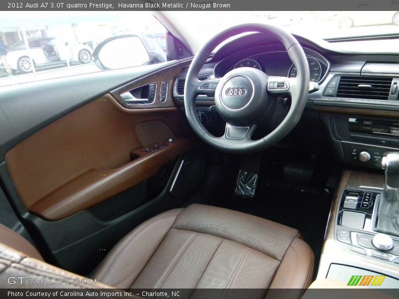 Havanna Black Metallic / Nougat Brown 2012 Audi A7 3.0T quattro Prestige