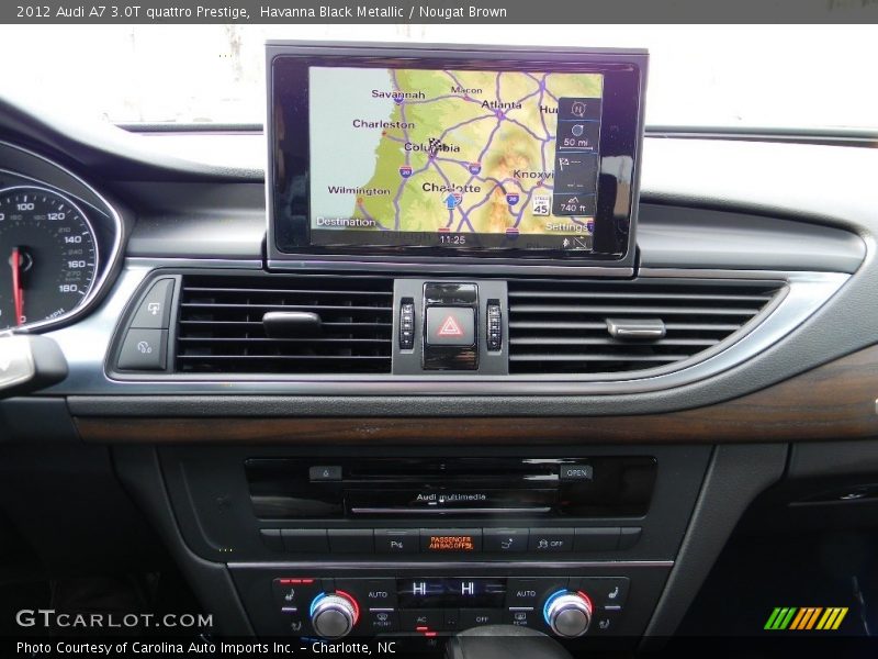 Havanna Black Metallic / Nougat Brown 2012 Audi A7 3.0T quattro Prestige