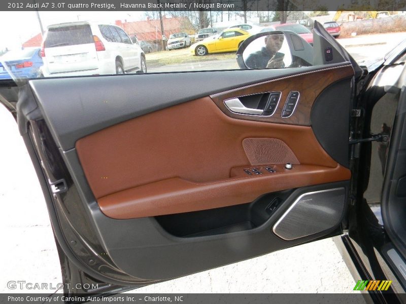 Havanna Black Metallic / Nougat Brown 2012 Audi A7 3.0T quattro Prestige
