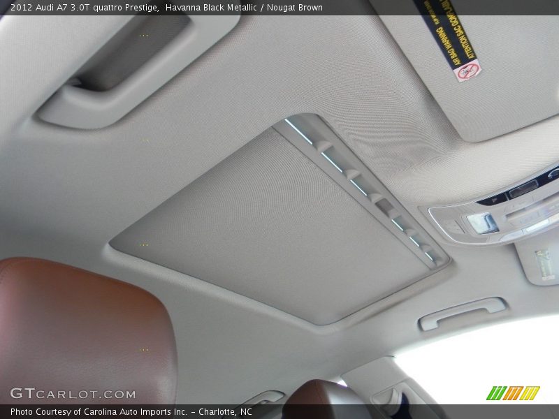 Havanna Black Metallic / Nougat Brown 2012 Audi A7 3.0T quattro Prestige