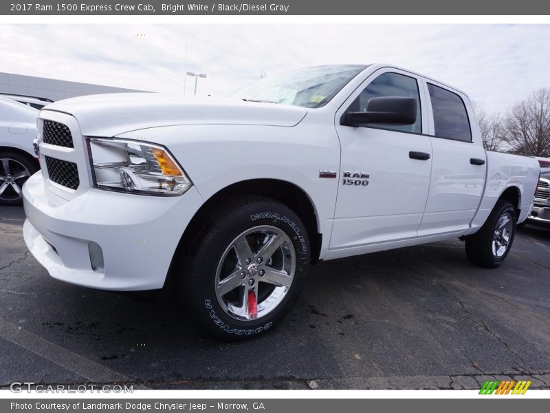 Bright White / Black/Diesel Gray 2017 Ram 1500 Express Crew Cab