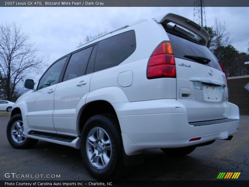 Blizzard White Pearl / Dark Gray 2007 Lexus GX 470
