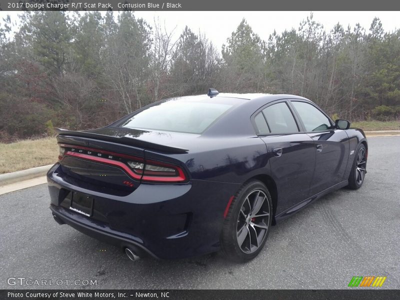Contusion Blue / Black 2017 Dodge Charger R/T Scat Pack