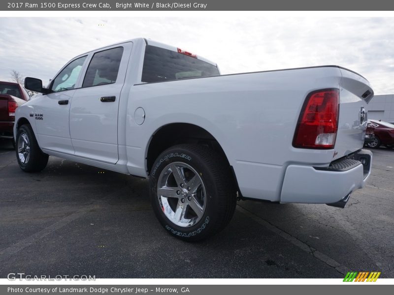 Bright White / Black/Diesel Gray 2017 Ram 1500 Express Crew Cab
